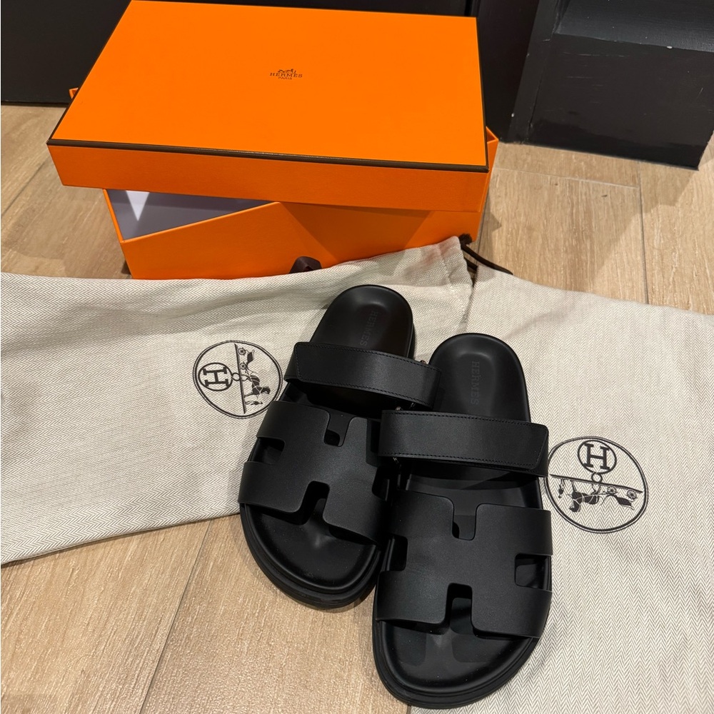 Hermes Chypre sandal - Noir - 37